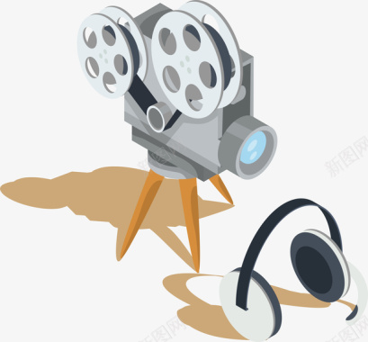 K歌电影道具放映机图标图标