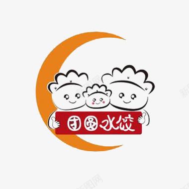 盘装水饺团圆水饺图标图标