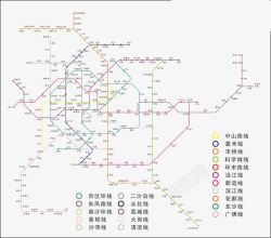广州地铁线路图素材
