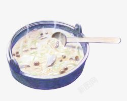 华夏饮食野菌杂菜汤高清图片