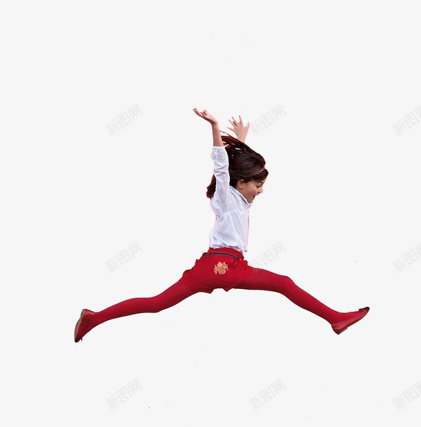跳跃的孩子png免抠素材_88icon https://88icon.com 夸张 女孩 跨越 跳跃 蹦 迈步