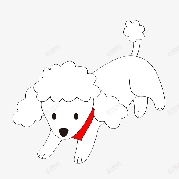 贵宾犬卡通可爱的png免抠素材_88icon https://88icon.com 动作 动作姿势 卡通泰迪熊 卡通贵宾犬 姿势 姿势动作 白色贵宾犬 贵宾犬