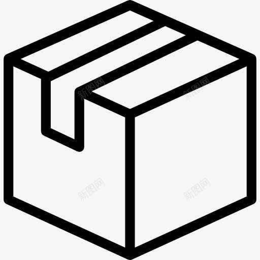 封闭的纸箱和包装带图标png免抠素材_88icon https://88icon.com 包装 盒 纸板