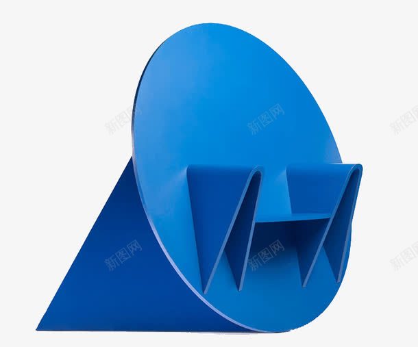 蓝色的几何宝座家具png免抠素材_88icon https://88icon.com 几何 创意 宝座 家具 蓝色 设计