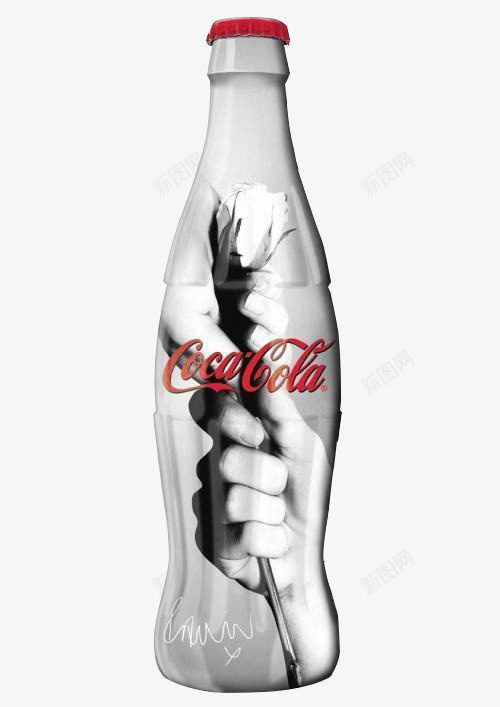 可口可乐创意酷炫图案瓶png免抠素材_88icon https://88icon.com 创意图案 可口可乐 可口可乐瓶 炫酷 瓶子 瓶身 黑白