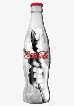 可口可乐瓶可口可乐创意酷炫图案瓶高清图片