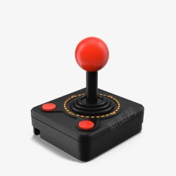 黑色手柄刀Atari2600操纵杆控制器高清图片