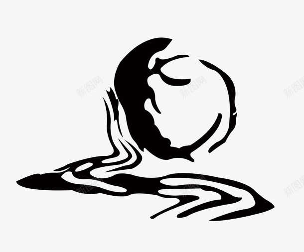 黑色手绘翻倒的酒坛子png免抠素材_88icon https://88icon.com 古风酒坛 坛子 手绘 手绘酒坛 酒 酒坛 酒水 陶瓷 饮料 黑色