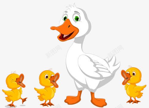 鸭妈妈png免抠素材_88icon https://88icon.com 卡通动物 家畜 家禽 手绘动物