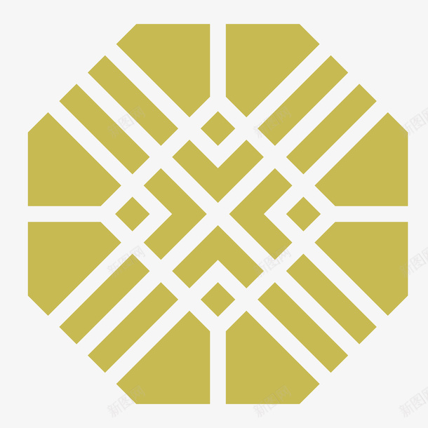 装饰图案矢量图ai免抠素材_88icon https://88icon.com 传统 八边形 手绘 纹理 纹路 装饰 边框 黄色图案 矢量图