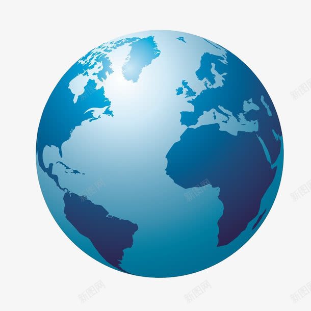 蓝色地球png免抠素材_88icon https://88icon.com 世界地图 亚洲 地球 地球仪 抽象 星球 欧洲 澳大利亚 科学 美国 蓝色地球 蓝色模型设计 非洲