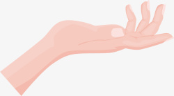 捏住的食指和大拇指手势兰花指动作卡通矢量图高清图片