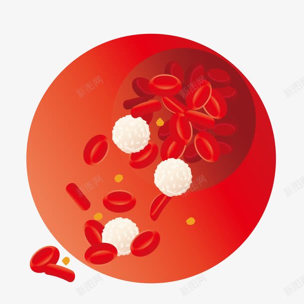 卡通血红蛋白细胞png免抠素材_88icon https://88icon.com 卡通细胞 生物学 生物实验 红血球 血红蛋白细胞