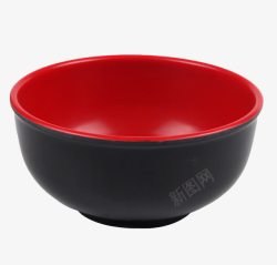 一次性餐具黑色的塑料碗高清图片