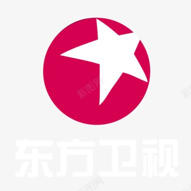 红色醒目标志红色东方卫视logo标志图标图标