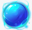 单纯水晶球图标蓝色神秘光晕水晶球手绘图标高清图片