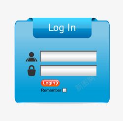 用户名密码登录窗口矢量图高清图片