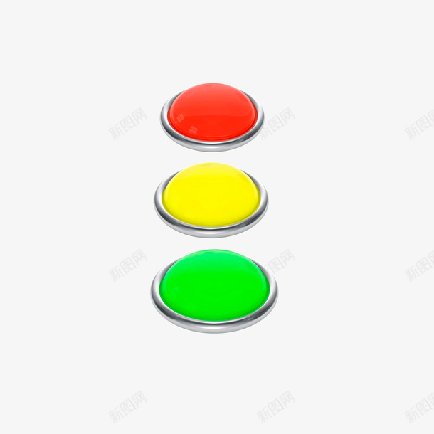 红绿灯提醒png免抠素材_88icon https://88icon.com 提示灯 效果图 红绿灯提醒 红色绿色黄色