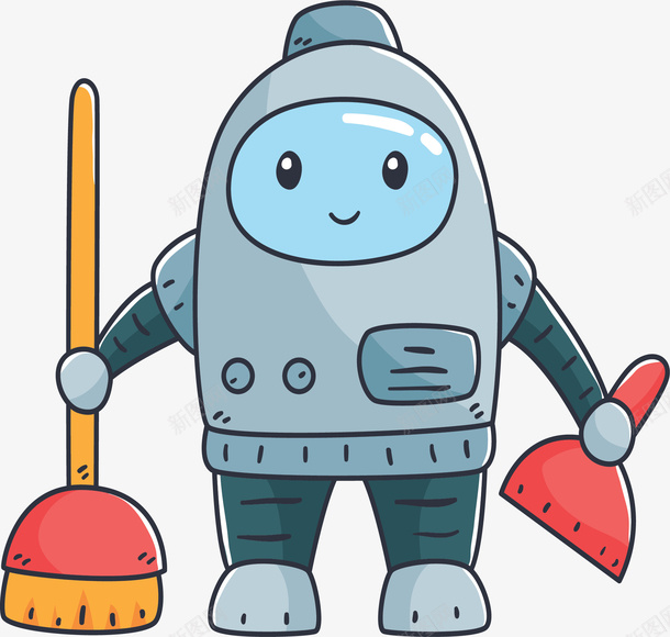 人工智能扫地机器人矢量图ai免抠素材_88icon https://88icon.com 人工智能 做家务 扫地 扫地机器人 机器人 矢量png 矢量图