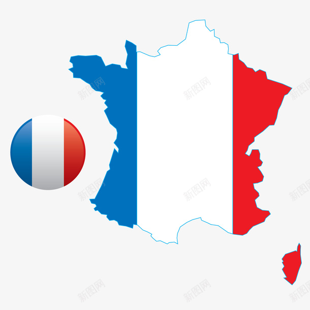 扁平欧美地图法国地理png免抠素材_88icon https://88icon.com ui 位置 地图 地理 广告设计 欧美 欧美地图 法国