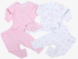内衣专场婴幼儿专场女宝宝粉红色白色长袖高清图片