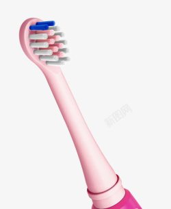 电动牙刷头电动牙刷粉色刷头高清图片
