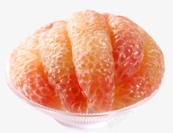 柚肉干净的红色柚子肉高清图片