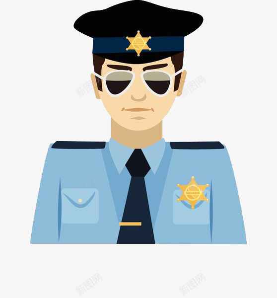 严肃的警察png免抠素材_88icon https://88icon.com 严肃 保护人民 公务员 制服 勋章 墨镜 帽子 警察