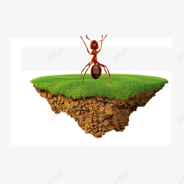 蚂蚁大地png免抠素材_88icon https://88icon.com 举重 积极向上 草地 蚂蚁 蝼蚁