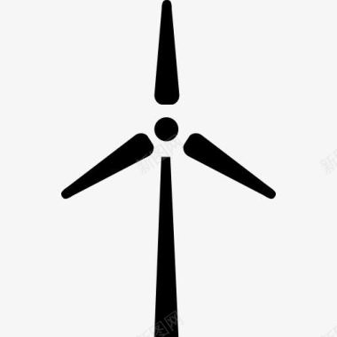 风机风力生态发电机图标图标