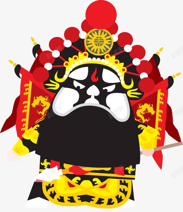 霸王国粹京剧Q版插画png免抠素材_88icon https://88icon.com Q版 京剧 国粹 插画