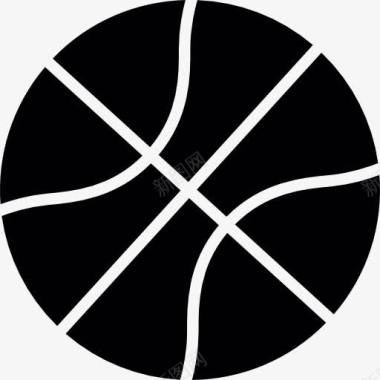 篮球篮球的剪影图标图标