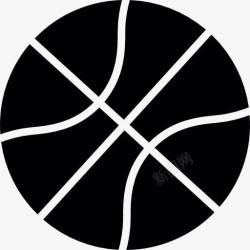 篮球贴纸篮球的剪影图标高清图片