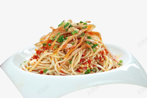 鸡丝凉面png免抠素材_88icon https://88icon.com 佳肴食物 冷菜 凉菜 凉面 美味小菜 菜肴 面条 鸡丝