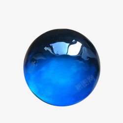 蓝色晶球美轮美奂素材