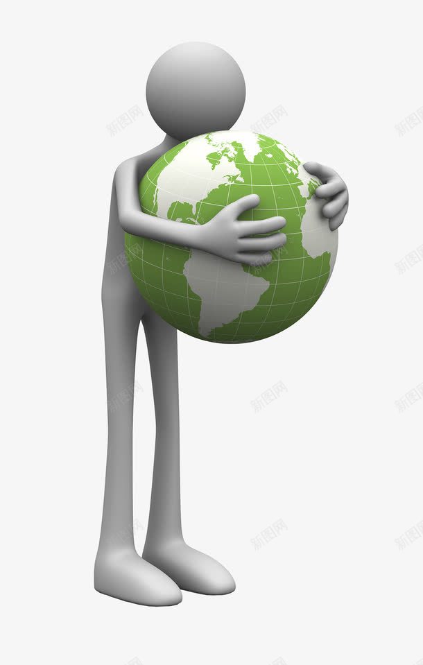 卡通3D3d小人抱着地球png免抠素材_88icon https://88icon.com 3d图片 人物矢量图 卡通3d小人 卡通人物 地球 小白人 手绘 手绘3d小人 环保
