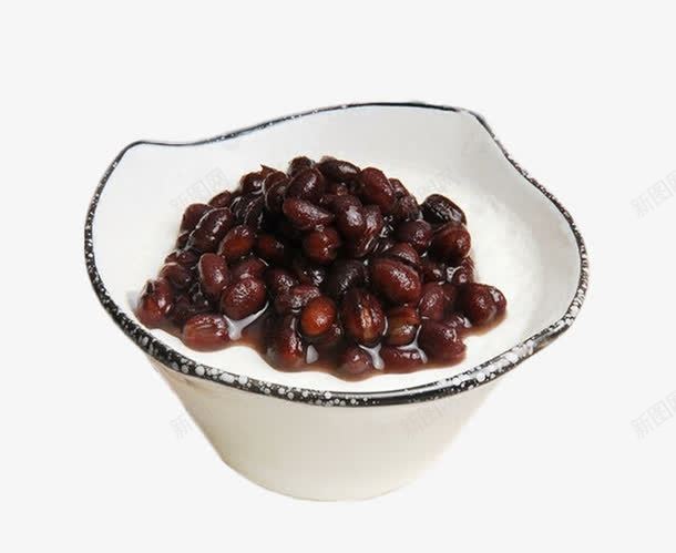红豆双皮奶片png免抠素材_88icon https://88icon.com 健康食品 双皮奶 牛奶 甜点 红豆粒