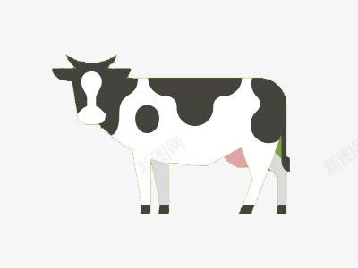 卡通奶牛png免抠素材_88icon https://88icon.com 动物 奶牛免扣元素 手绘奶牛 母牛 牛奶 黑白牛