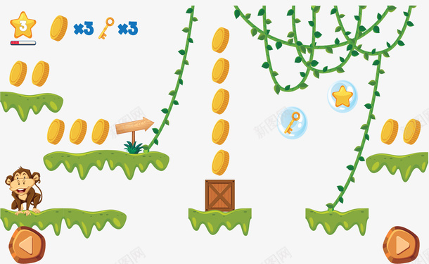 冒险岛卡通冒险游戏矢量图ai免抠素材_88icon https://88icon.com 冒险岛 冒险游戏 吃金币 大冒险 游戏闯关 益智游戏 矢量png 矢量图