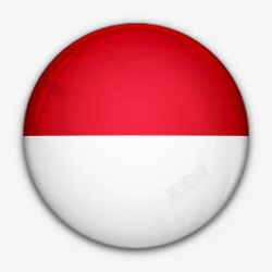 印度尼西亚国旗印度尼西亚对世界标志图标高清图片
