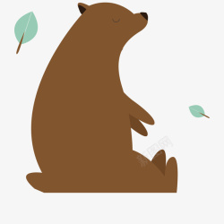 棕色小熊动物素材