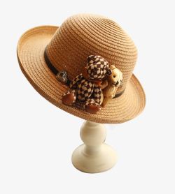 帽子女夏天真丝遮阳帽韩国夏天沙滩帽高清图片