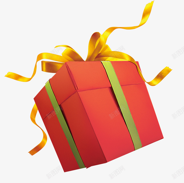 金黄色丝带礼物盒png免抠素材_88icon https://88icon.com 礼品 礼物盒 红色礼物盒 金黄色丝带