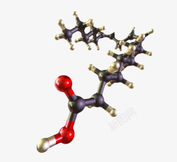 模体结构黑色红色Omega6基本脂肪高清图片