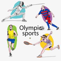 里约2016大体育背景2016巴西里约奥运海报高清图片