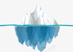 蓝色的结冰图片海面的冰峰高清图片