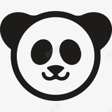 动物园中国大熊猫图标图标