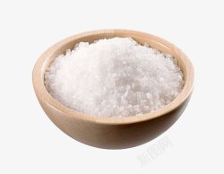 海盐木碗里的海盐高清图片