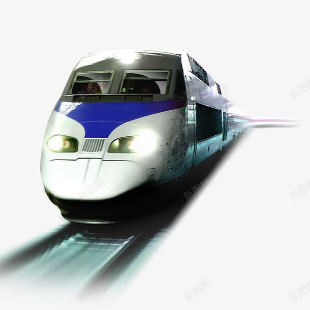 飞驰的高铁png免抠素材_88icon https://88icon.com 和谐号 火车 速度 铁路 高速 高铁