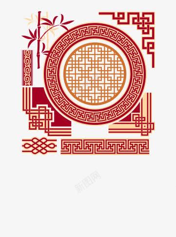 中国传统元素png免抠素材_88icon https://88icon.com 传统 传统元素 回字纹 装饰 装饰元素